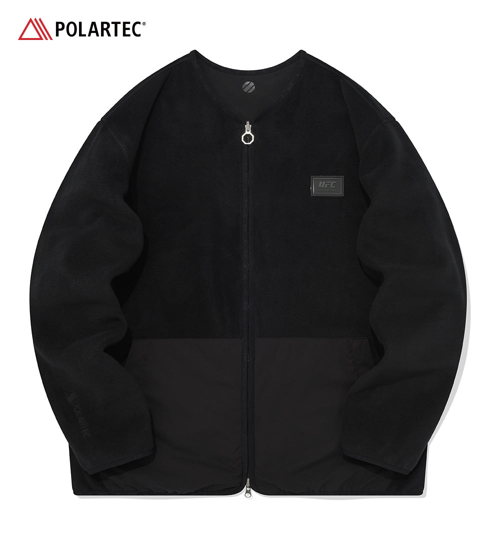 UFC Polartec Relaxed-Fit Reversible Fleece Jacket, Black