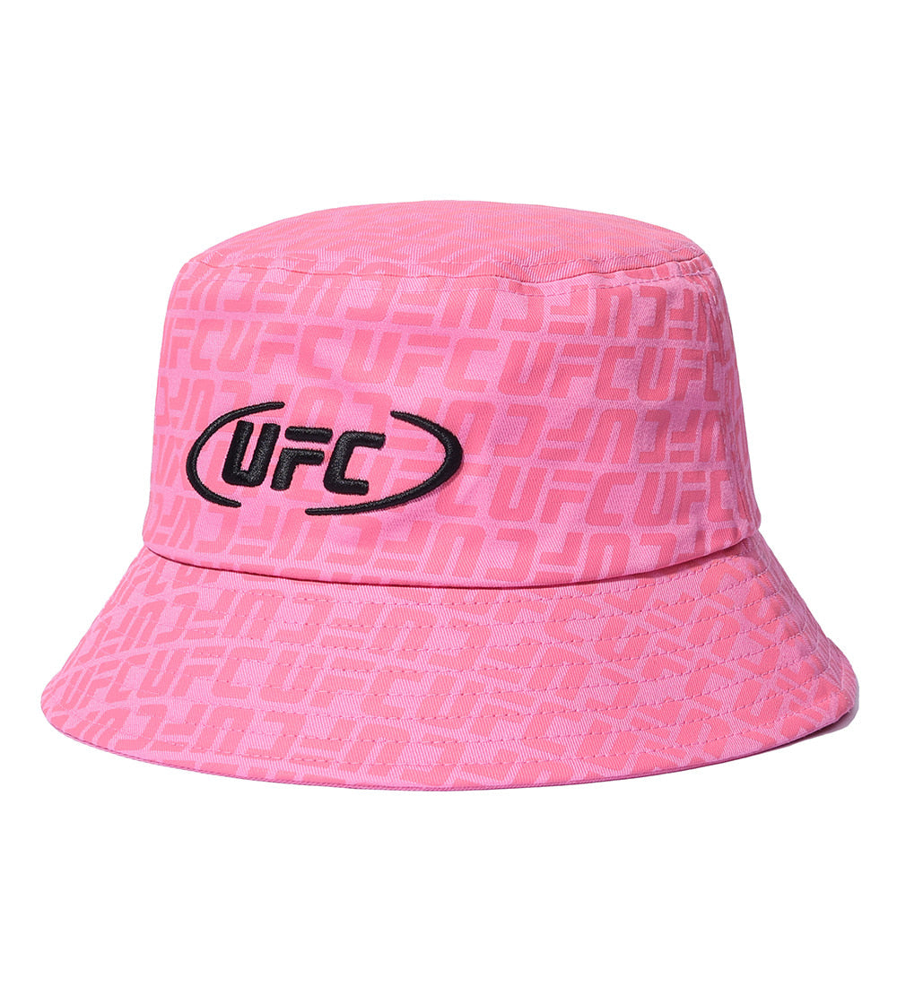 UFC Logo Monogram Bucket Hat - Pink