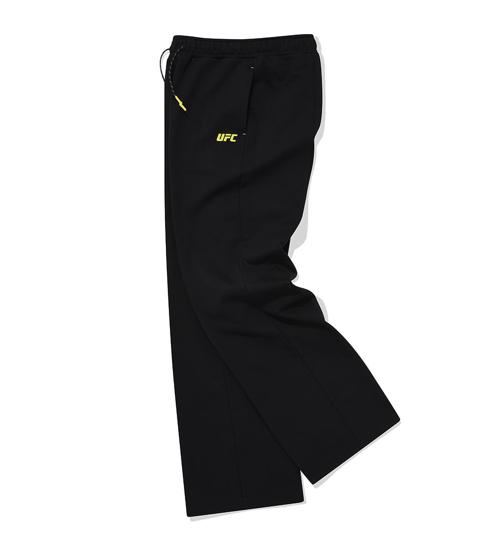 UFC Basic Wide-Leg Pants with Slits, Black