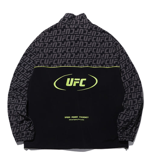 UFC Anorak Jacket with Monogrammed Logo, Relaxed Fit, Black