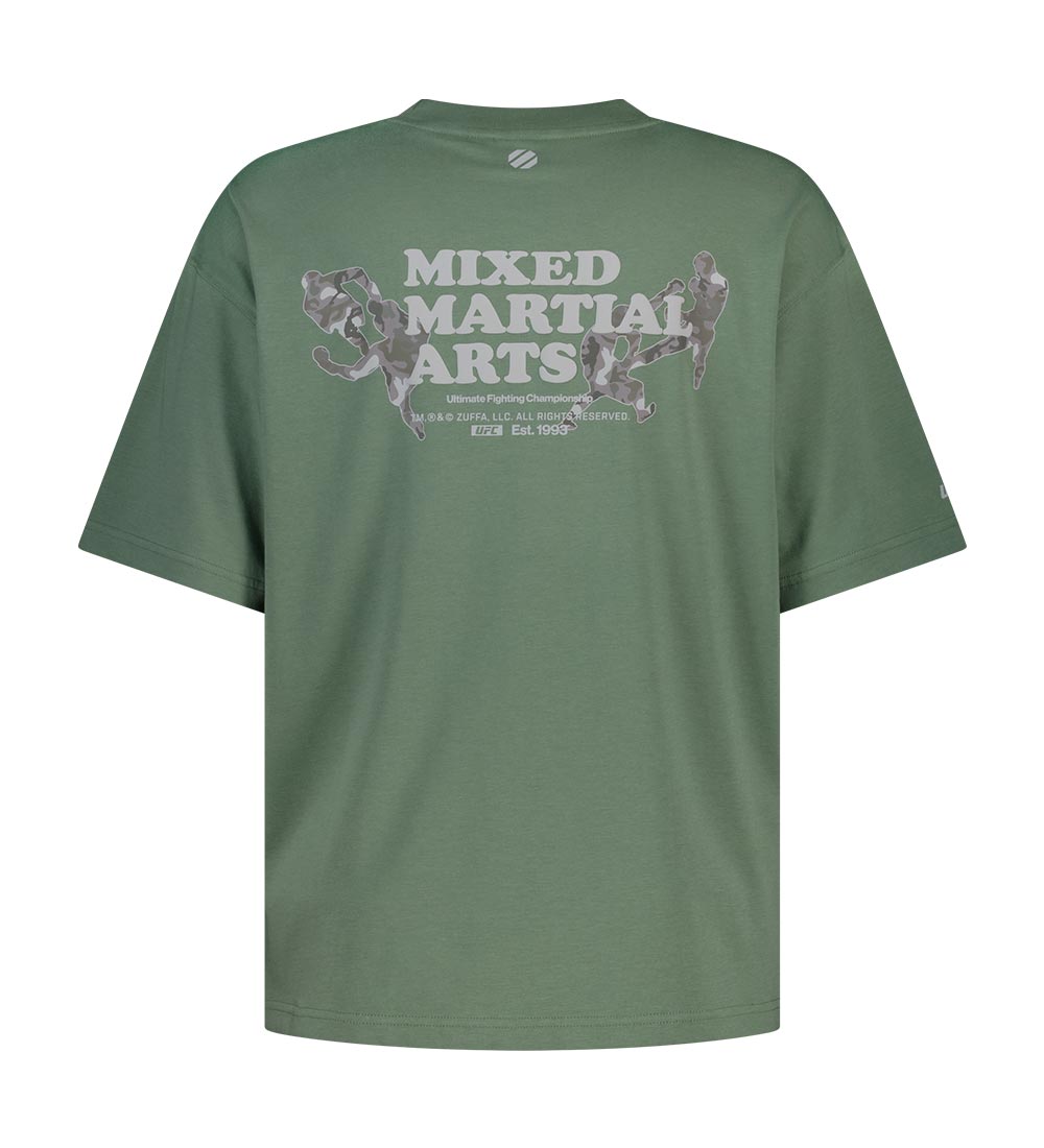 UFC MMA Relaxed-Fit Short-Sleeve T-Shirt, Light Khaki