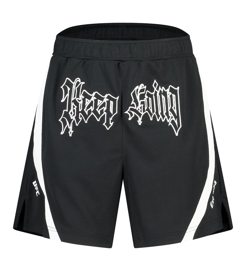 UFC Keep Going Relaxed Fit Shorts, Black