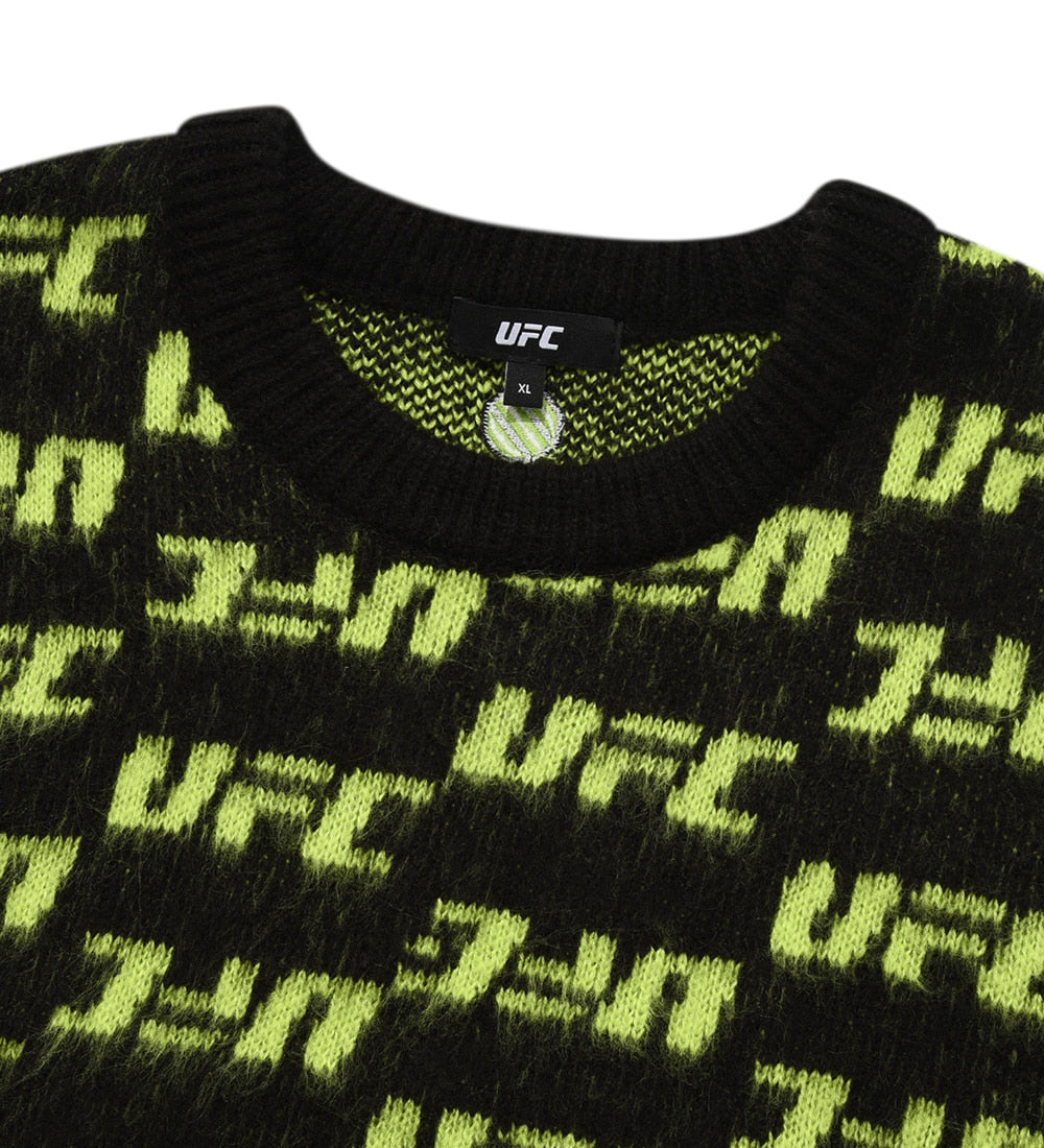 UFC Monogram Relaxed-Fit Sweater, Black
