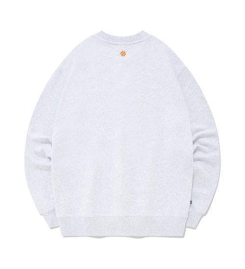 UFC Big Logo Relaxed-Fit Sweatshirt, White/Gray