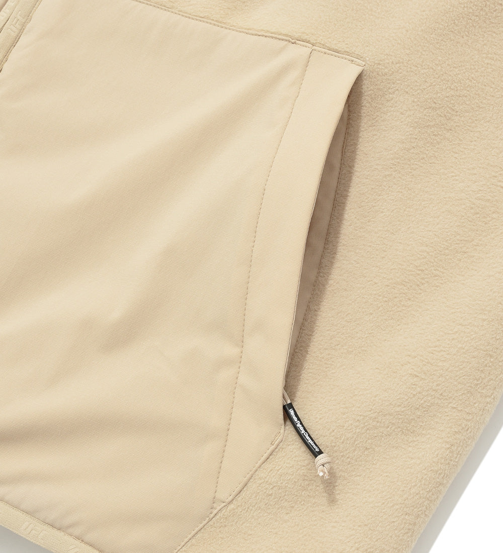 UFC Polartec Relax Fit Reversible Fleece Jacket, Beige