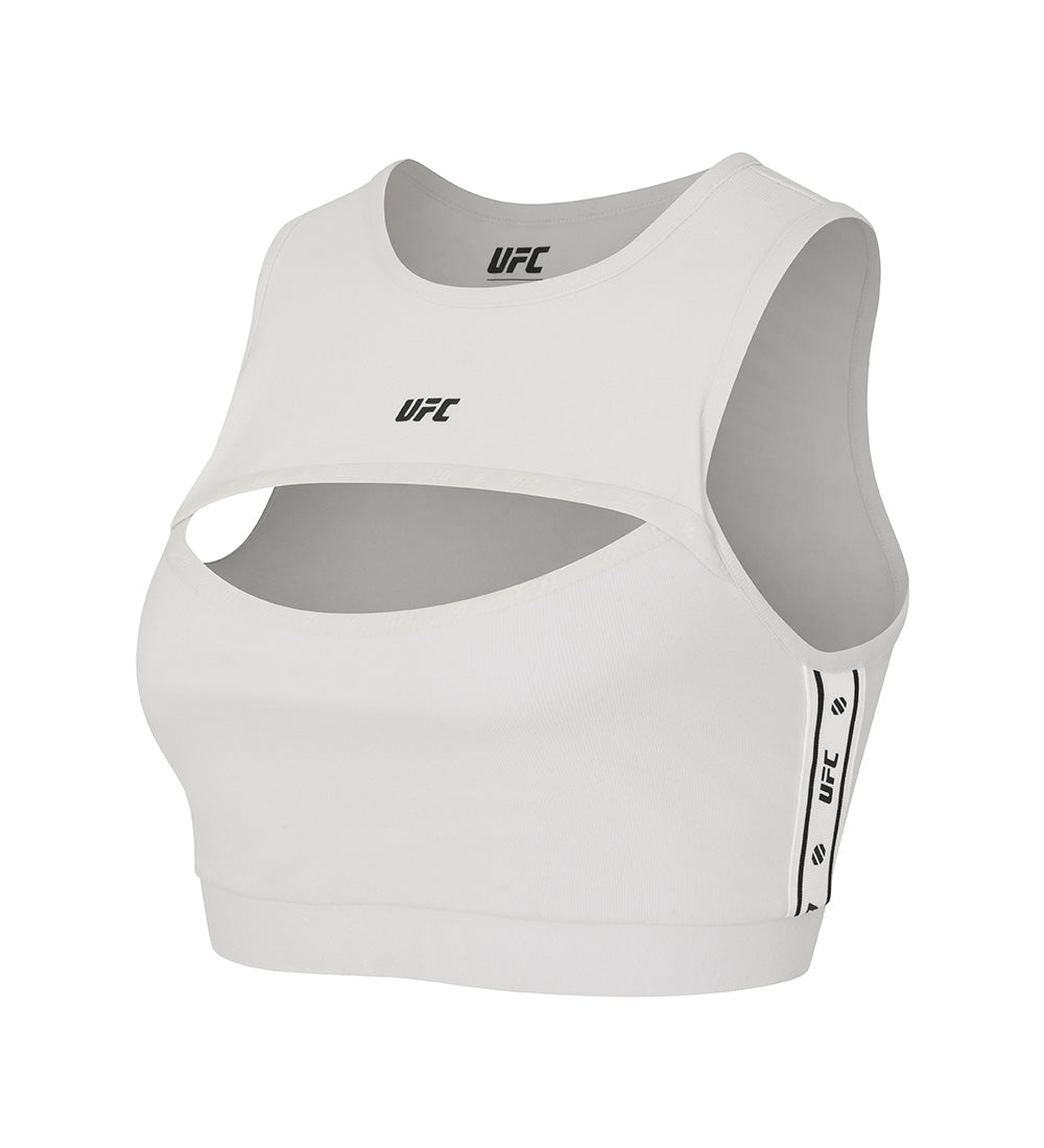 UFC Line Cropped Sleeveless Top, Light Gray