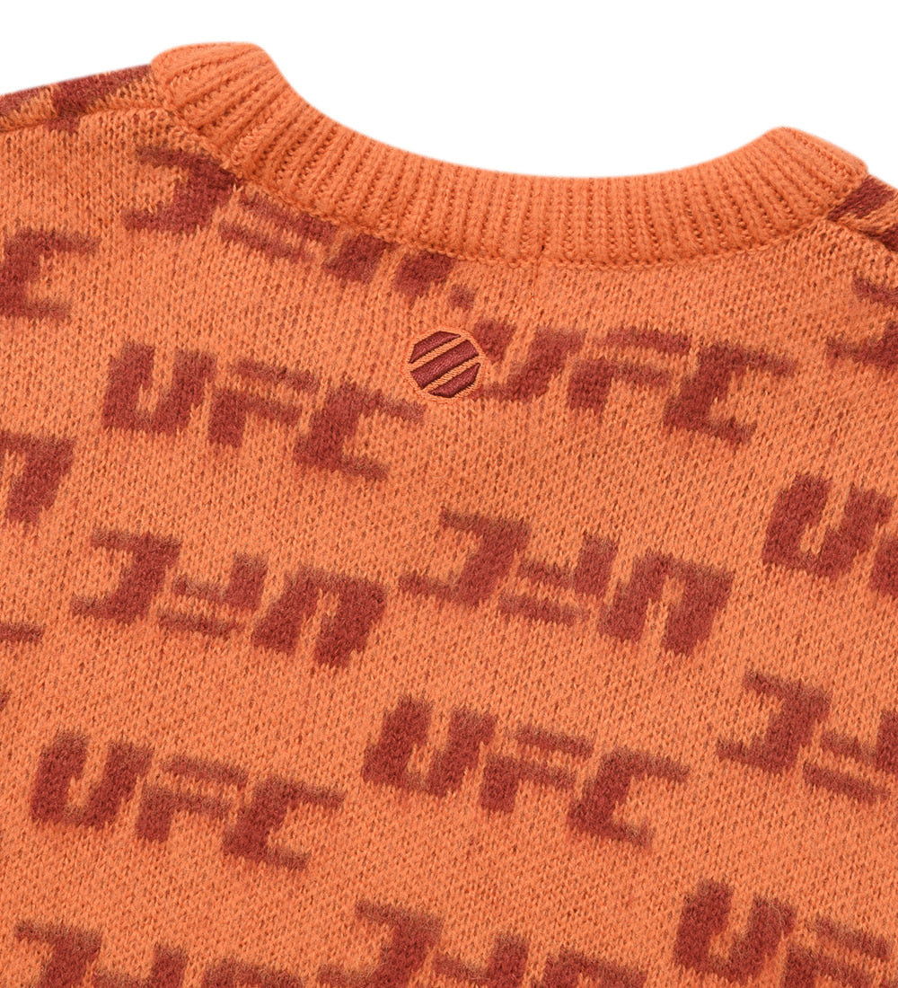 UFC Monogram Relaxed-Fit Sweater, Coral