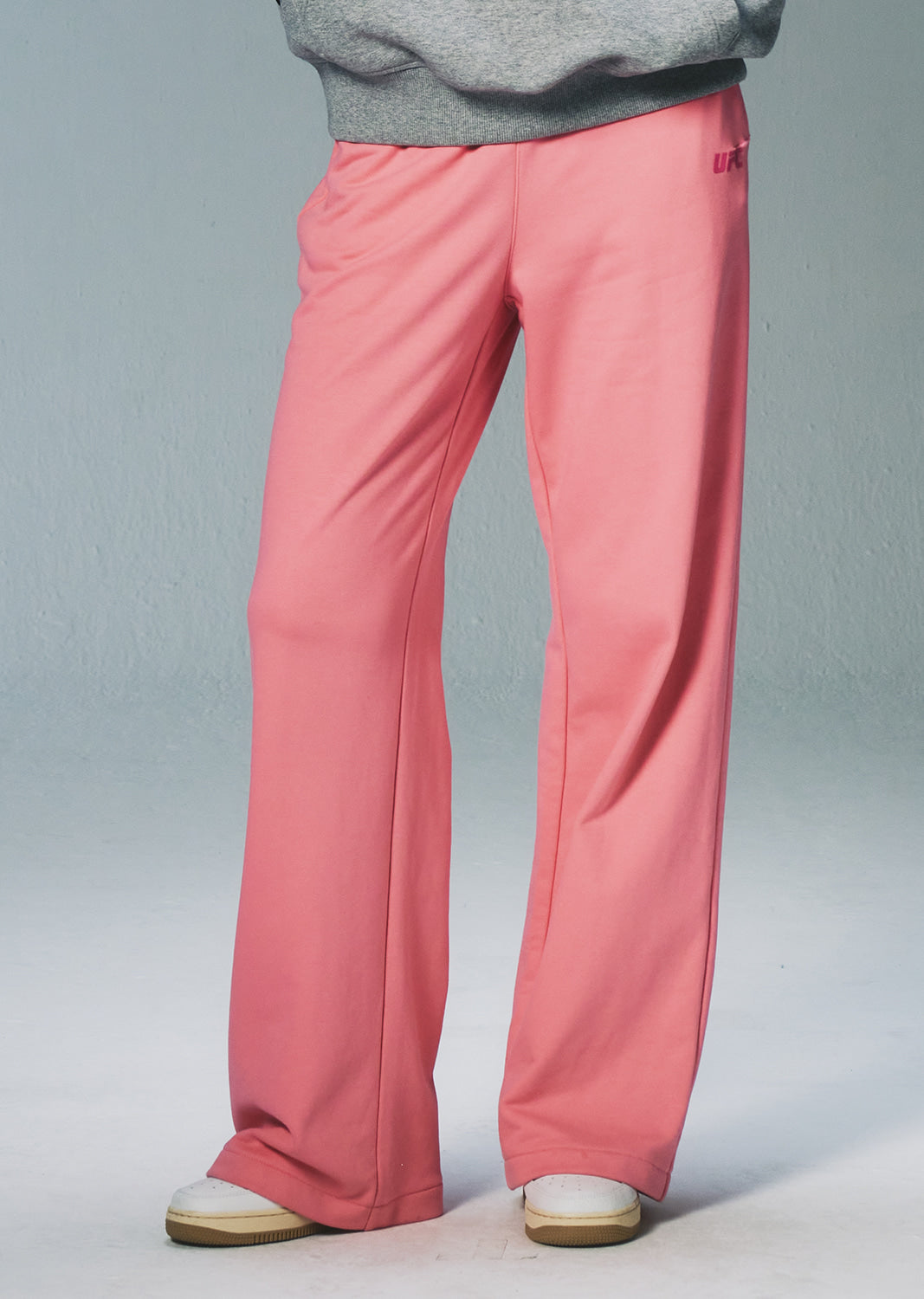 UFC Basic Wide-Leg Pants with Slits, Pink