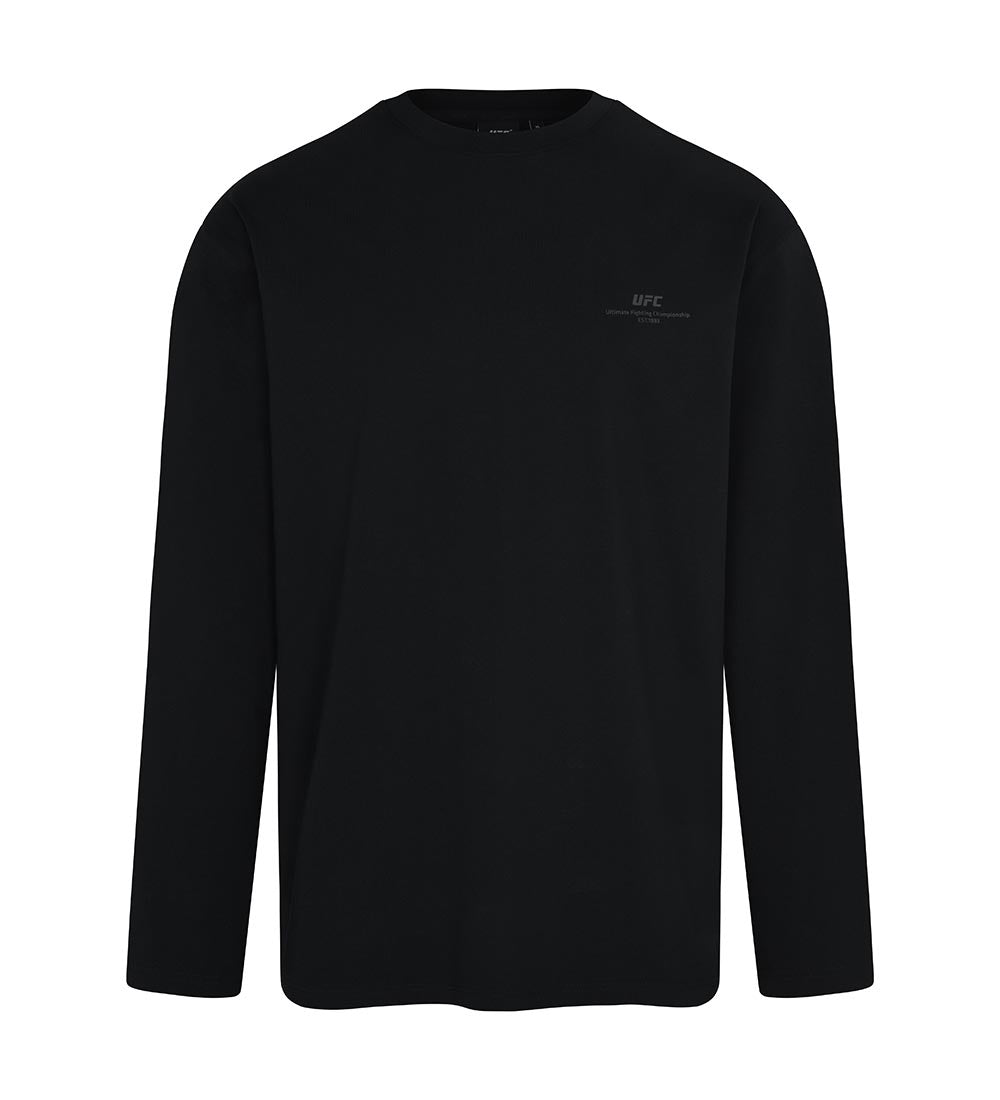UFC Sorona Relaxed-Fit Long-Sleeve T-Shirt, Black