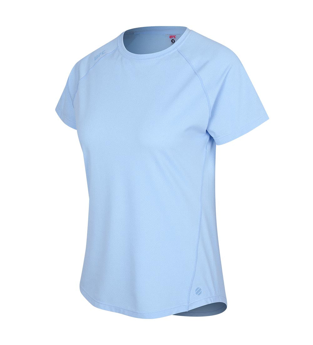 UFC Essential Mesh Regular Fit Short-Sleeve T-Shirt, Light Blue