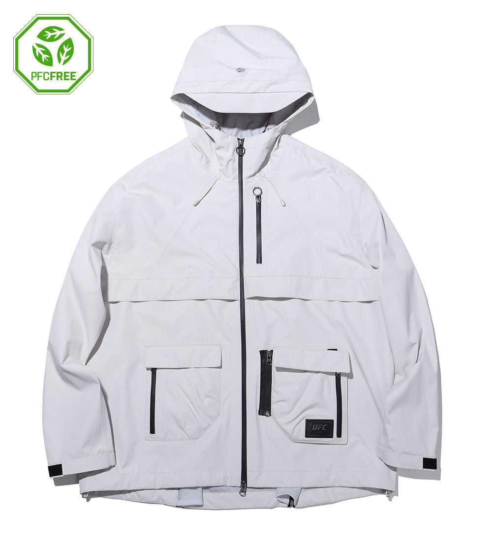 UFC Shadow Oversized Wind Jacket, Light Gray