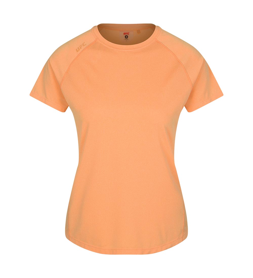 UFC Essential Mesh Regular Fit Short-Sleeve T-Shirt, Coral