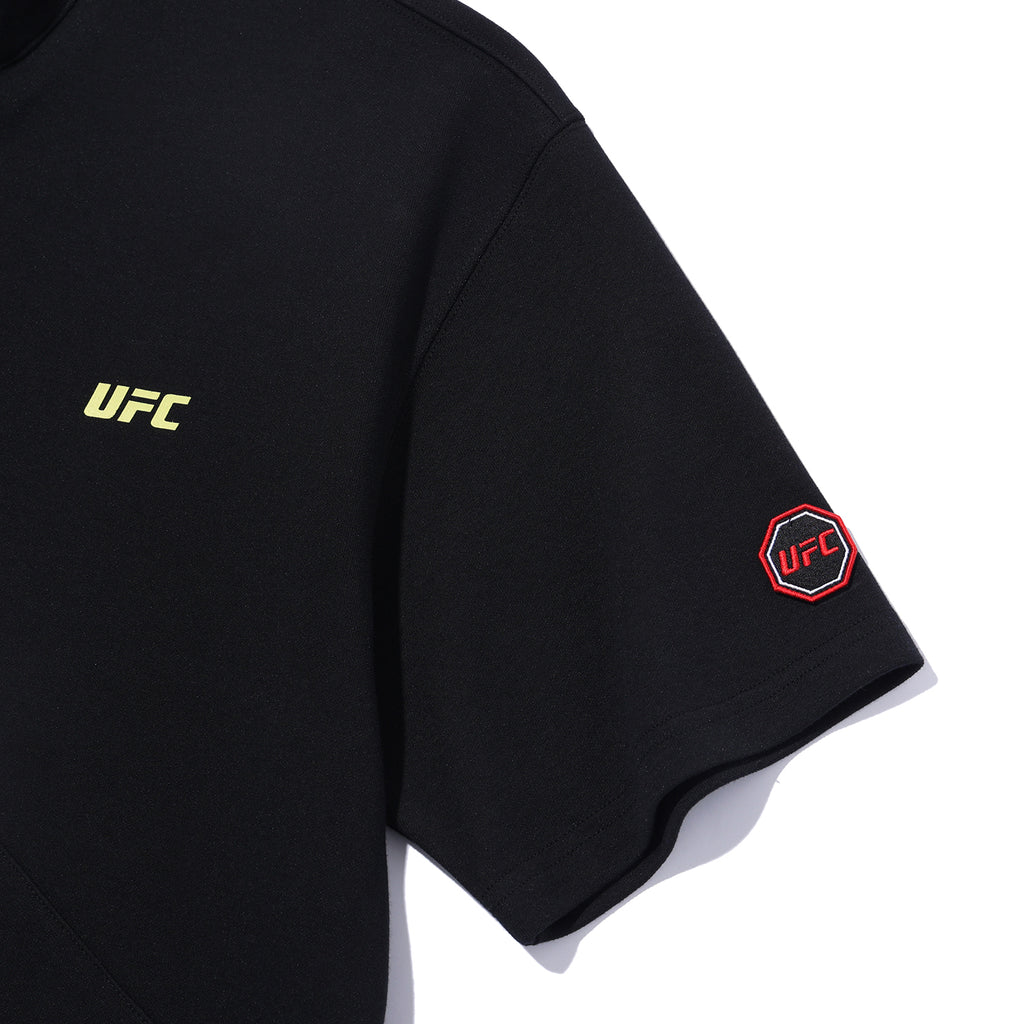 UFC Las Vegas Half-Zip Short-Sleeve Sweatshirt, Black
