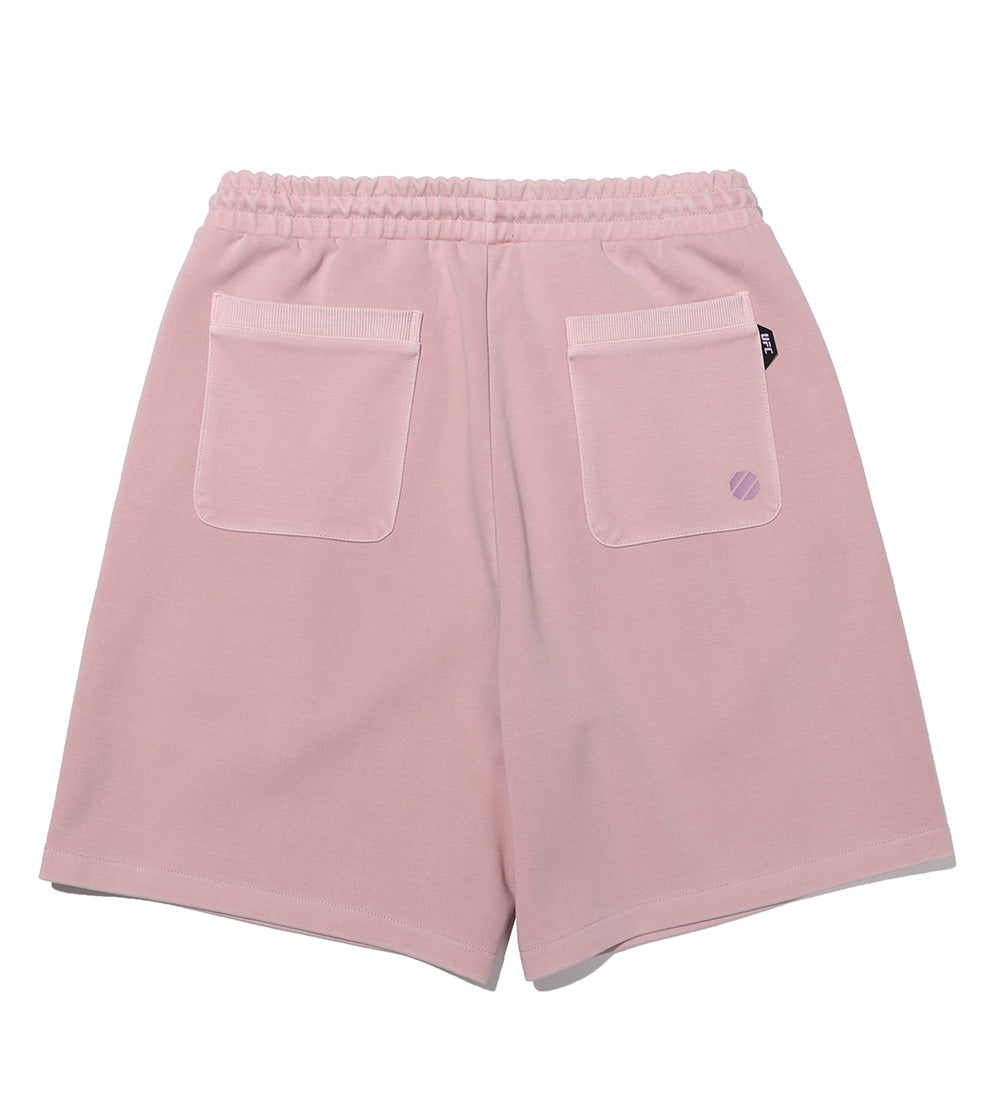 UFC Fist Relaxed Fit Pigment-Dyed Shorts, Light Coral