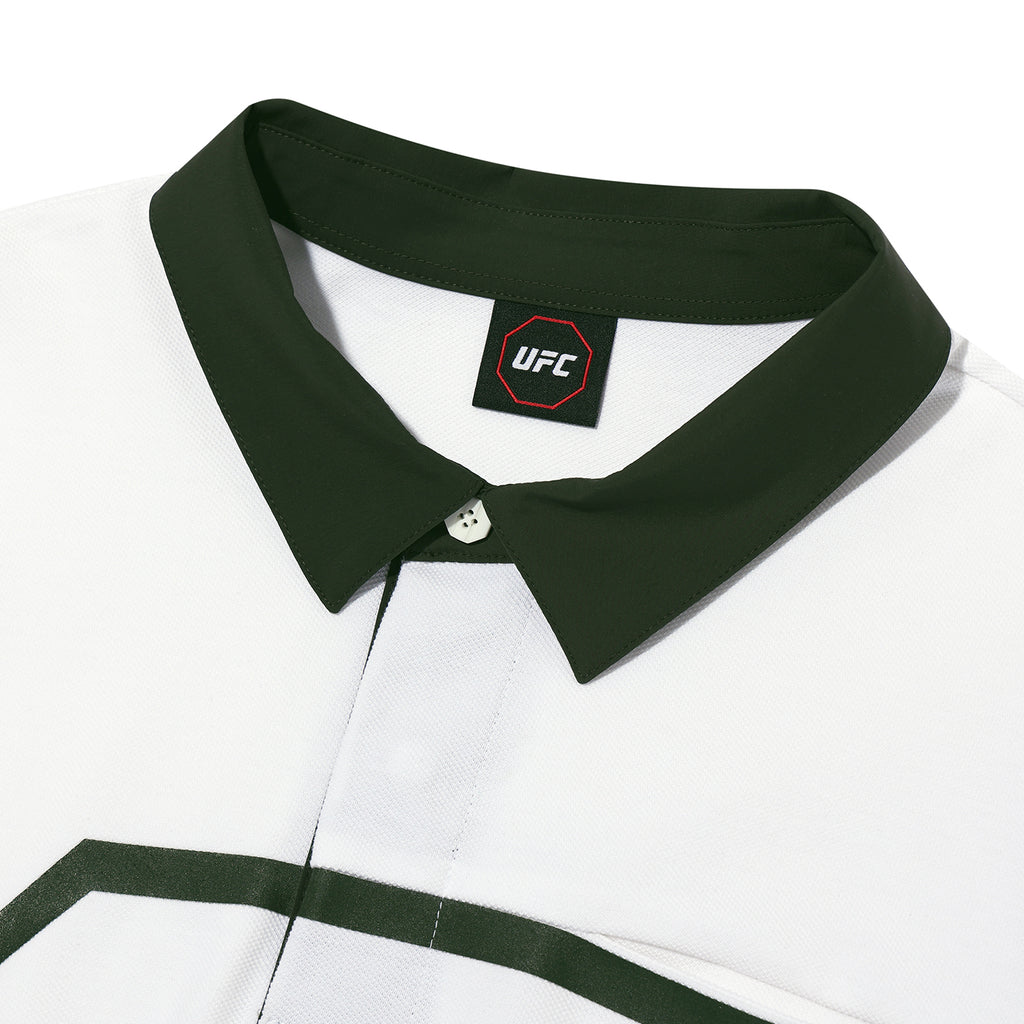 UFC UT Polo Shirt with Octagon, White