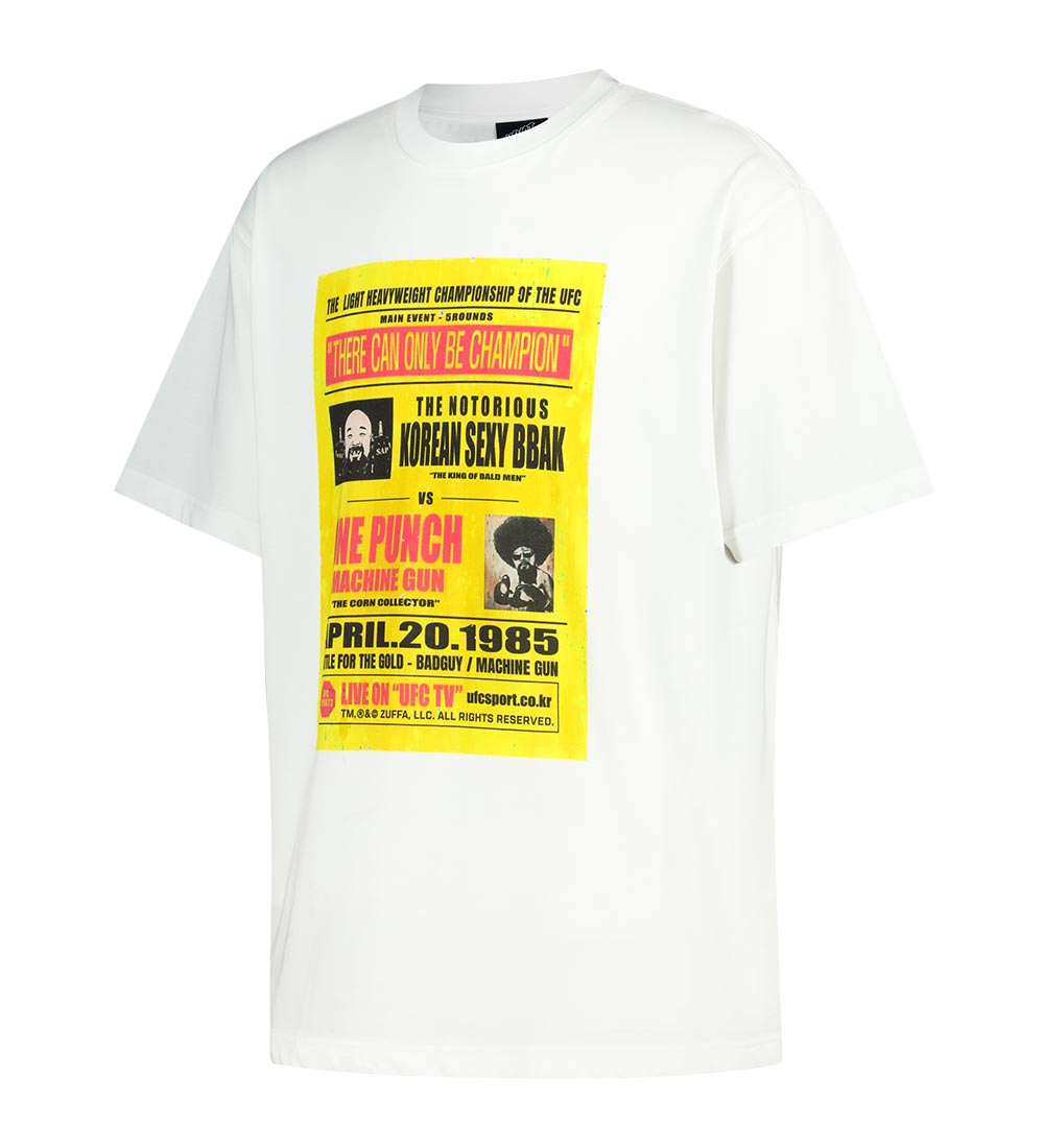 Jangjae Vintage Poster Relaxed-Fit Short-Sleeve T-Shirt, White