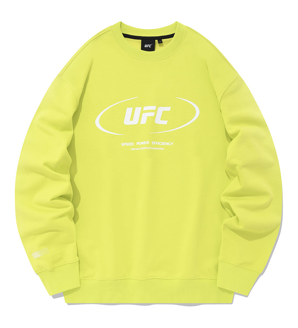 UFC Active Big Logo Relaxed-Fit Sweatshirt, Neon Yellow