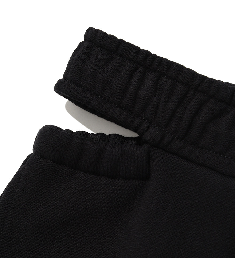 UFC Basic Wide-Leg Pants with Slits, Black