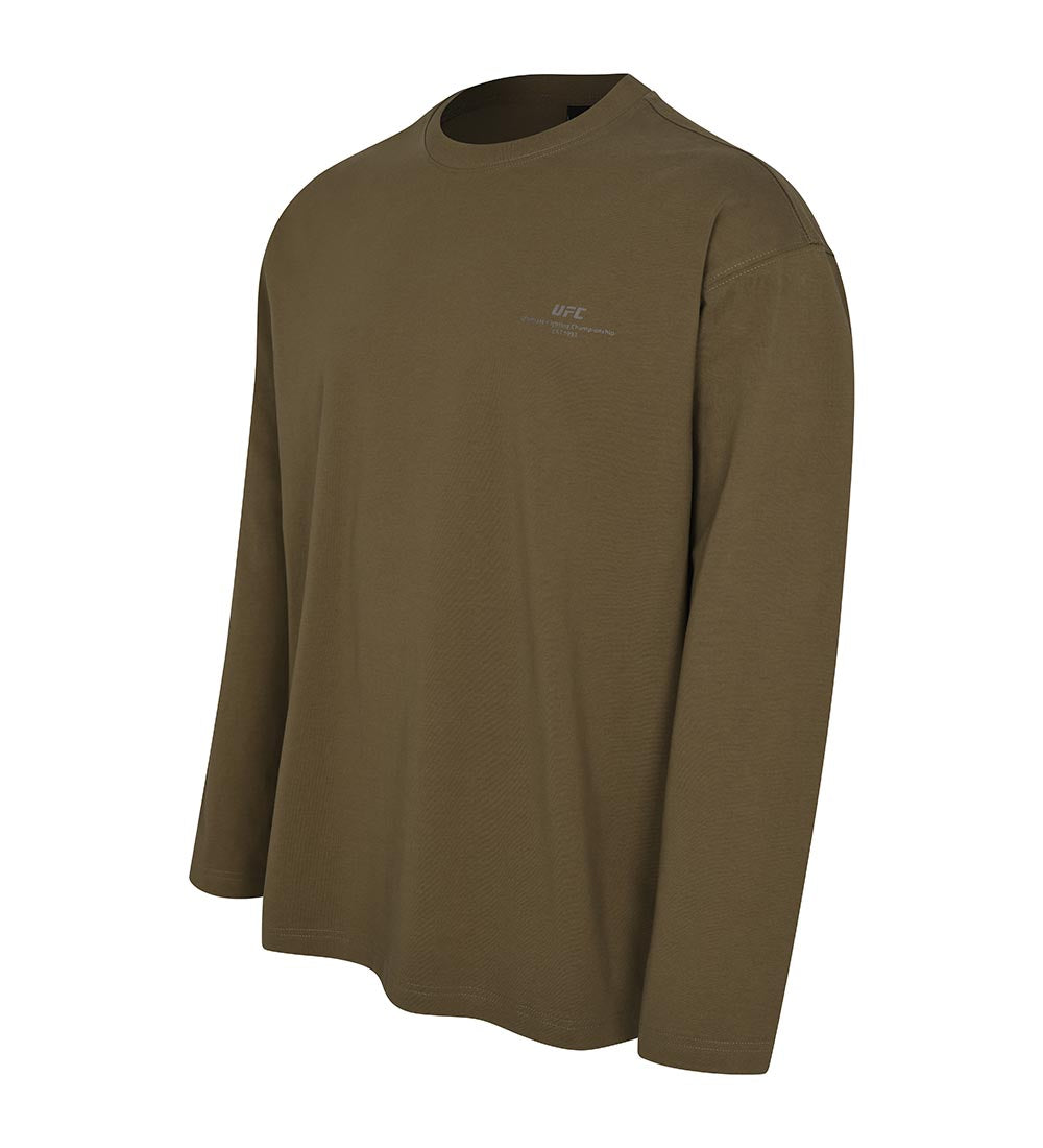 UFC Sorona Relaxed Fit Long-Sleeve T-Shirt, Brown