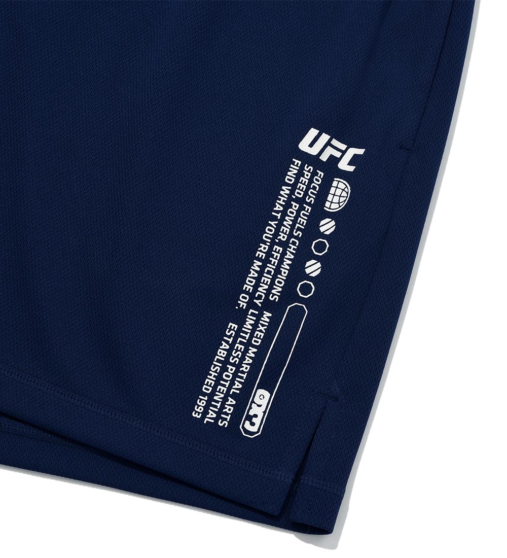 UFC Mesh Relaxed-Fit Shorts, 5 Inches, Navy