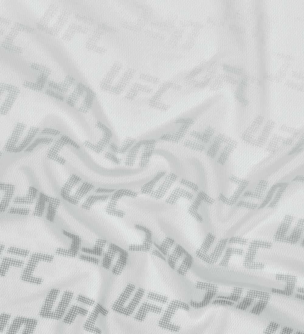 UFC T-shirt with a gradient print, loose fit, short sleeves, white