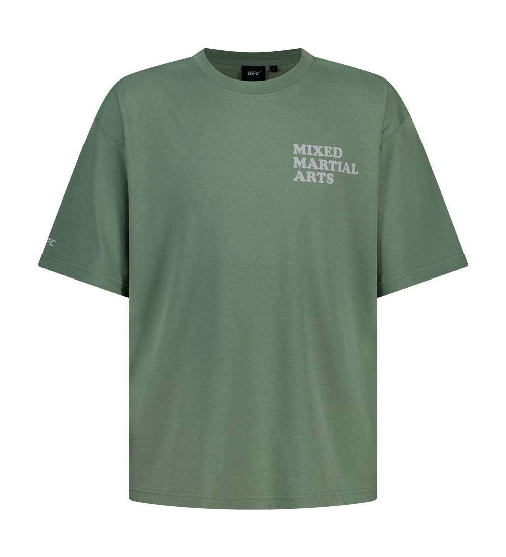 UFC MMA Relaxed-Fit Short-Sleeve T-Shirt, Light Khaki