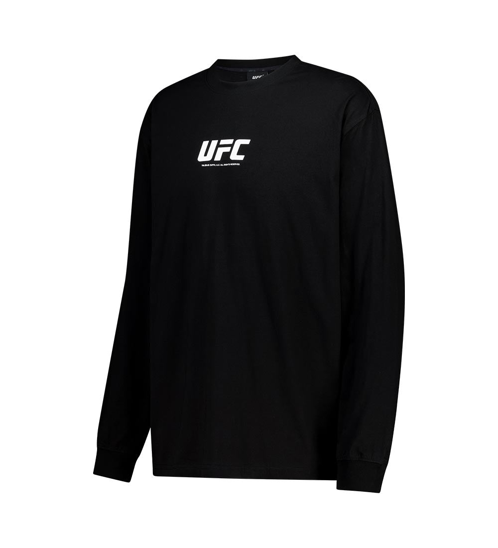 UFC Prime RelaxFit Long-Sleeve T-Shirt, Black