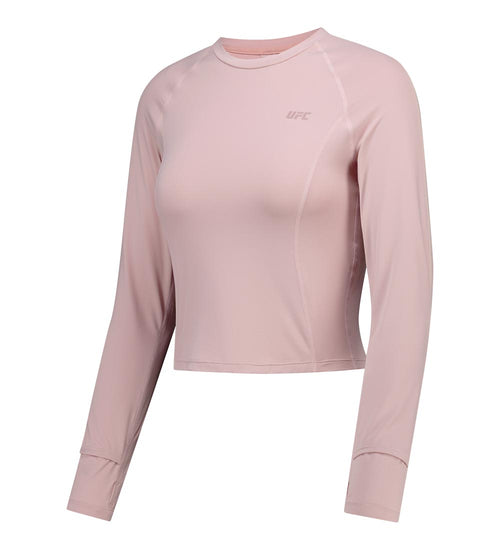 UFC Balance Slim Crop-Fit T-Shirt, Champagne Pink