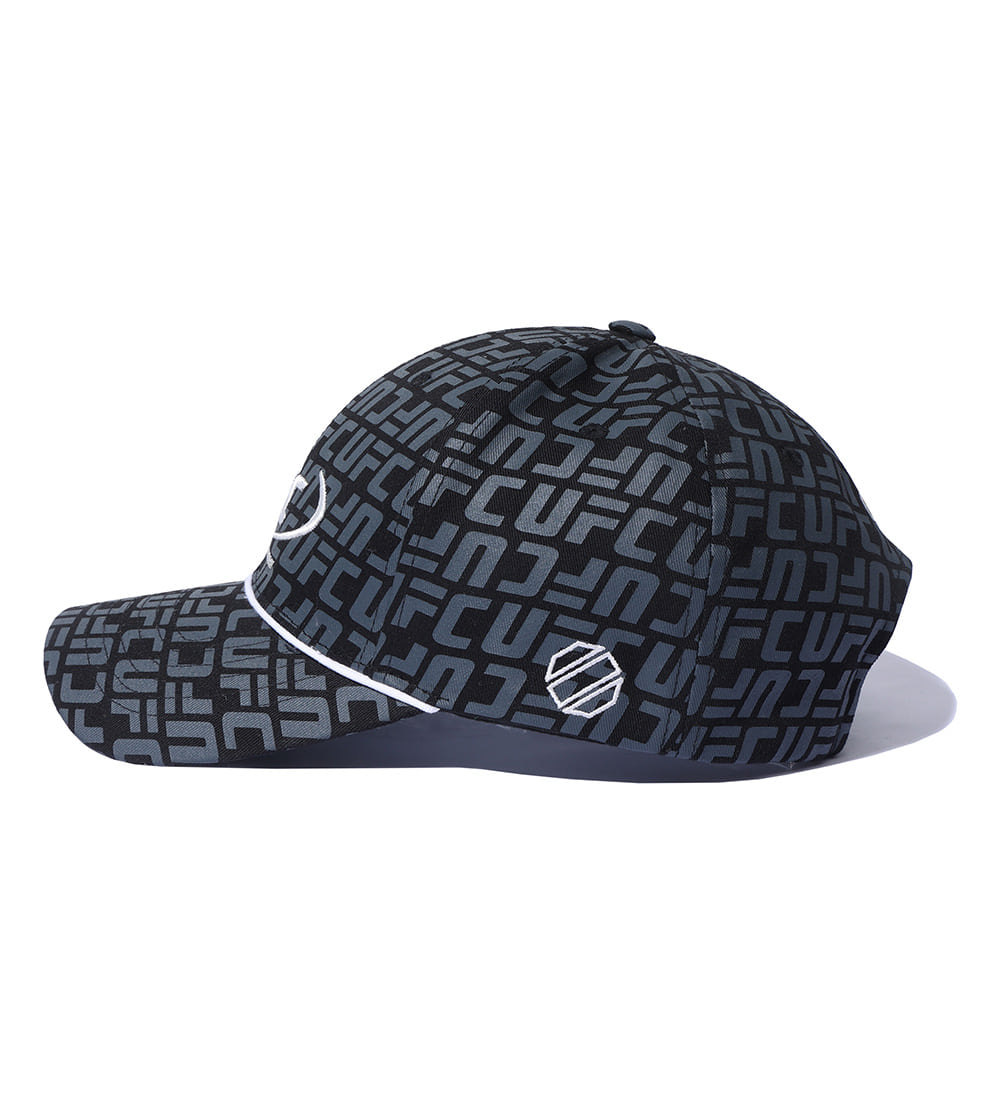 UFC Logo Monogram Baseball Cap, Black