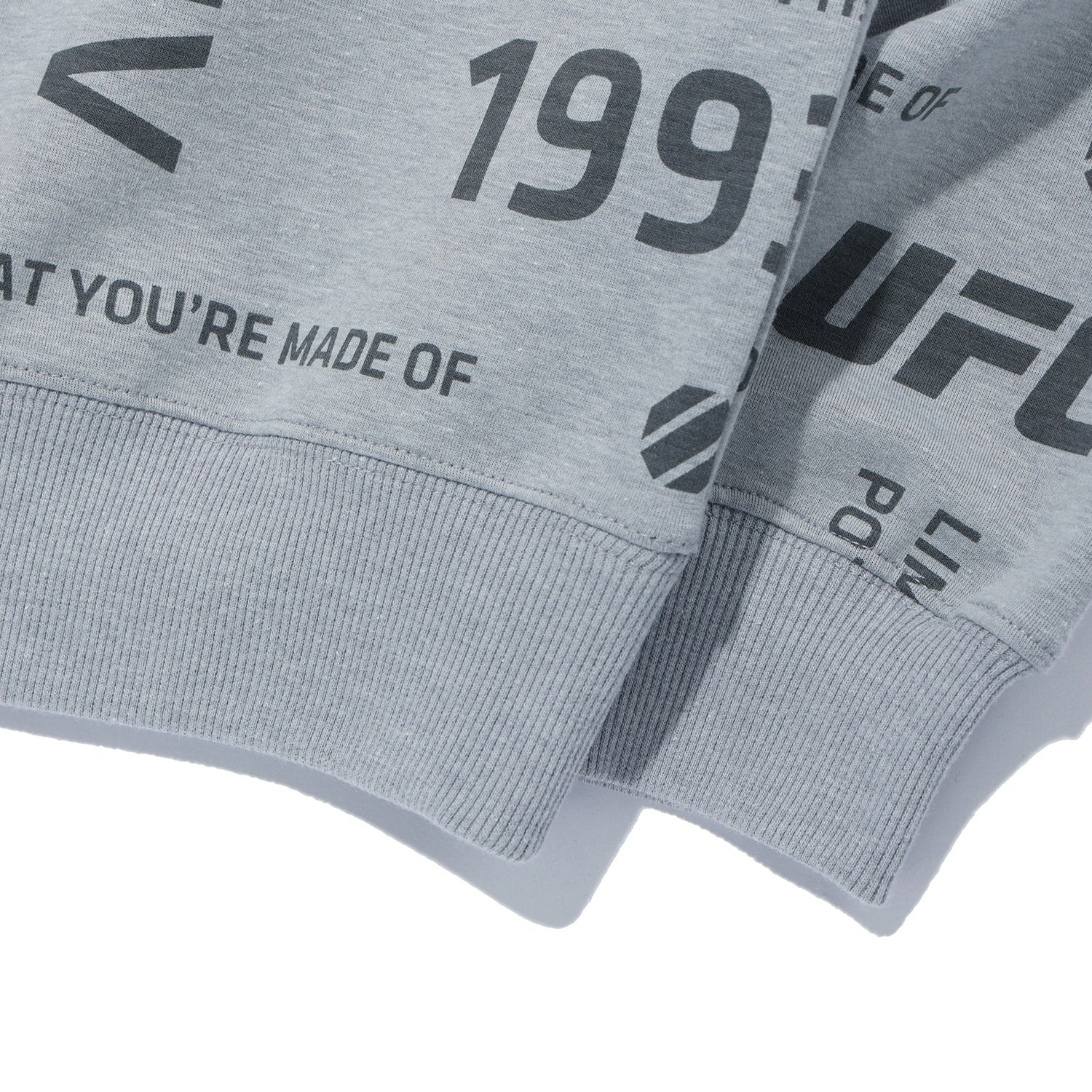 UFC Lettering Pattern Sweatshirt, Melange Gray