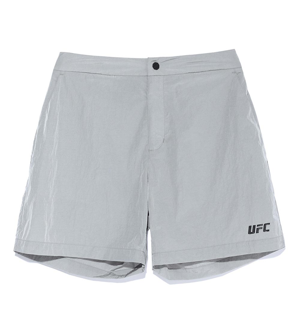 UFC UT Gloss Woven Shorts, Light Gray