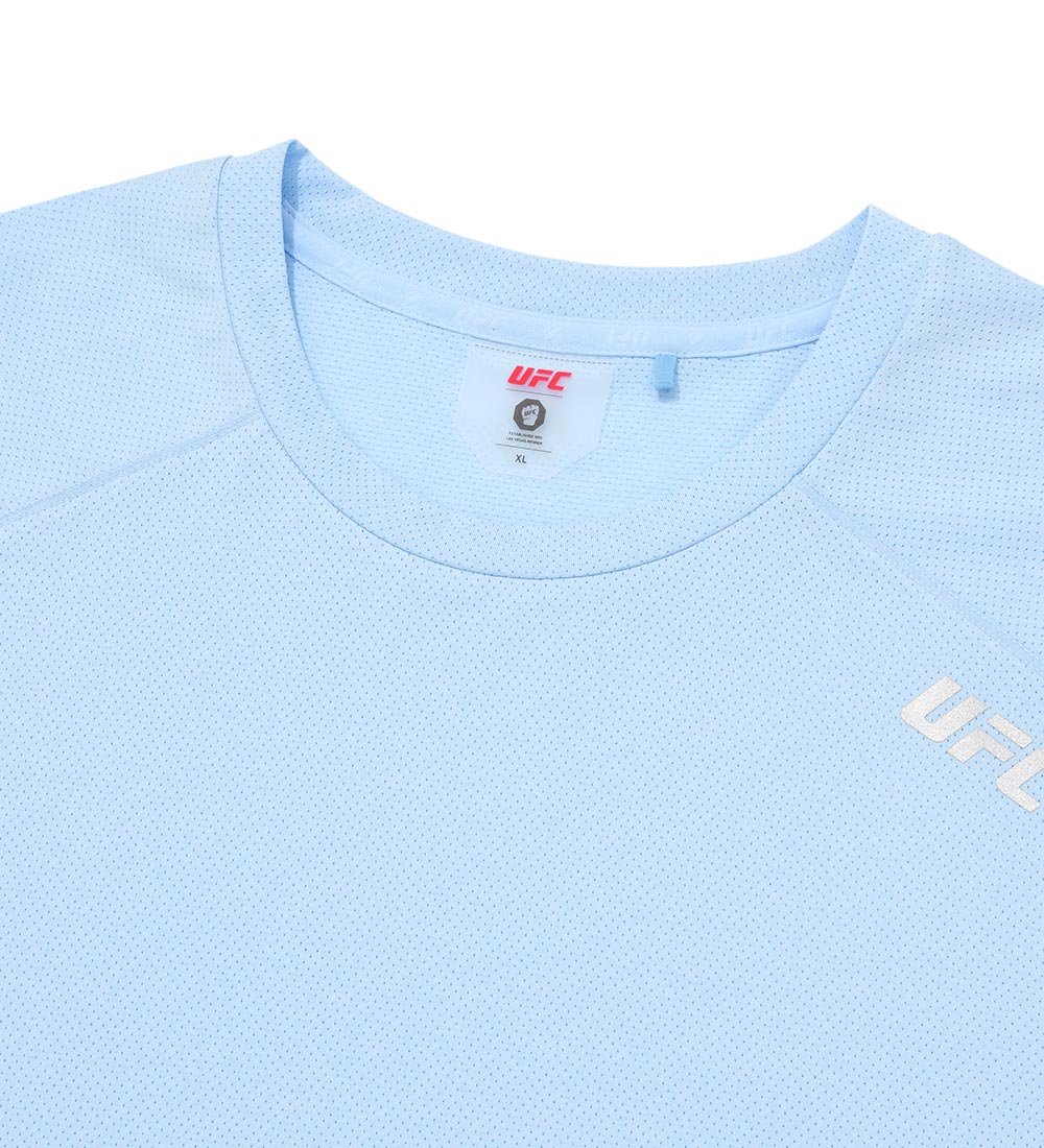 UFC Essential Mesh Regular Fit Short-Sleeve T-Shirt, Light Blue