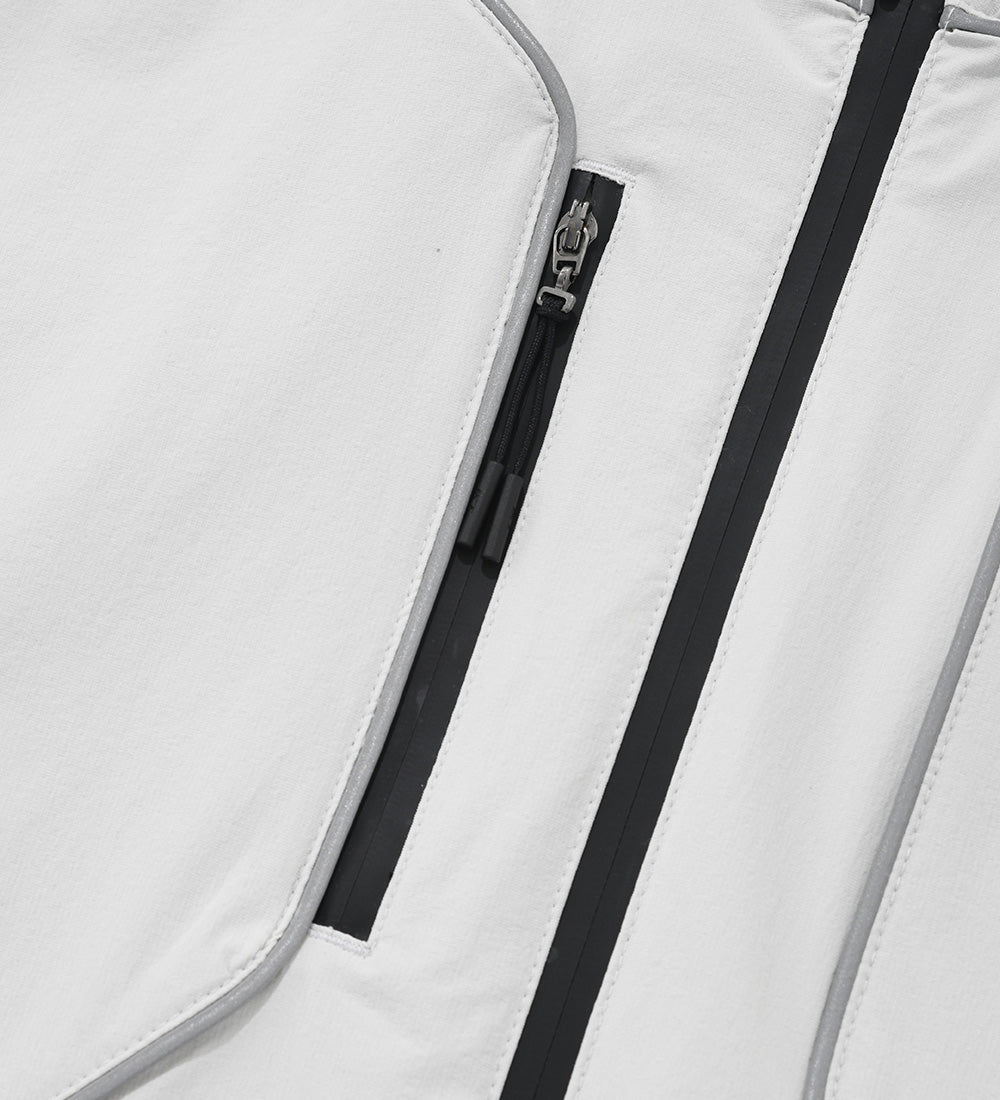 UFC Training Regular Fit Stretch Wind Jacket, Light Gray