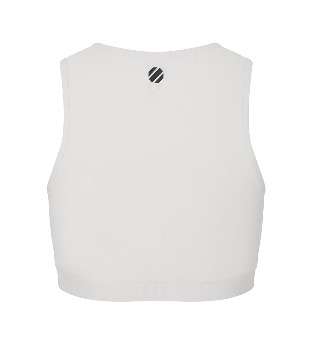 UFC Line Cropped Sleeveless Top, Light Gray