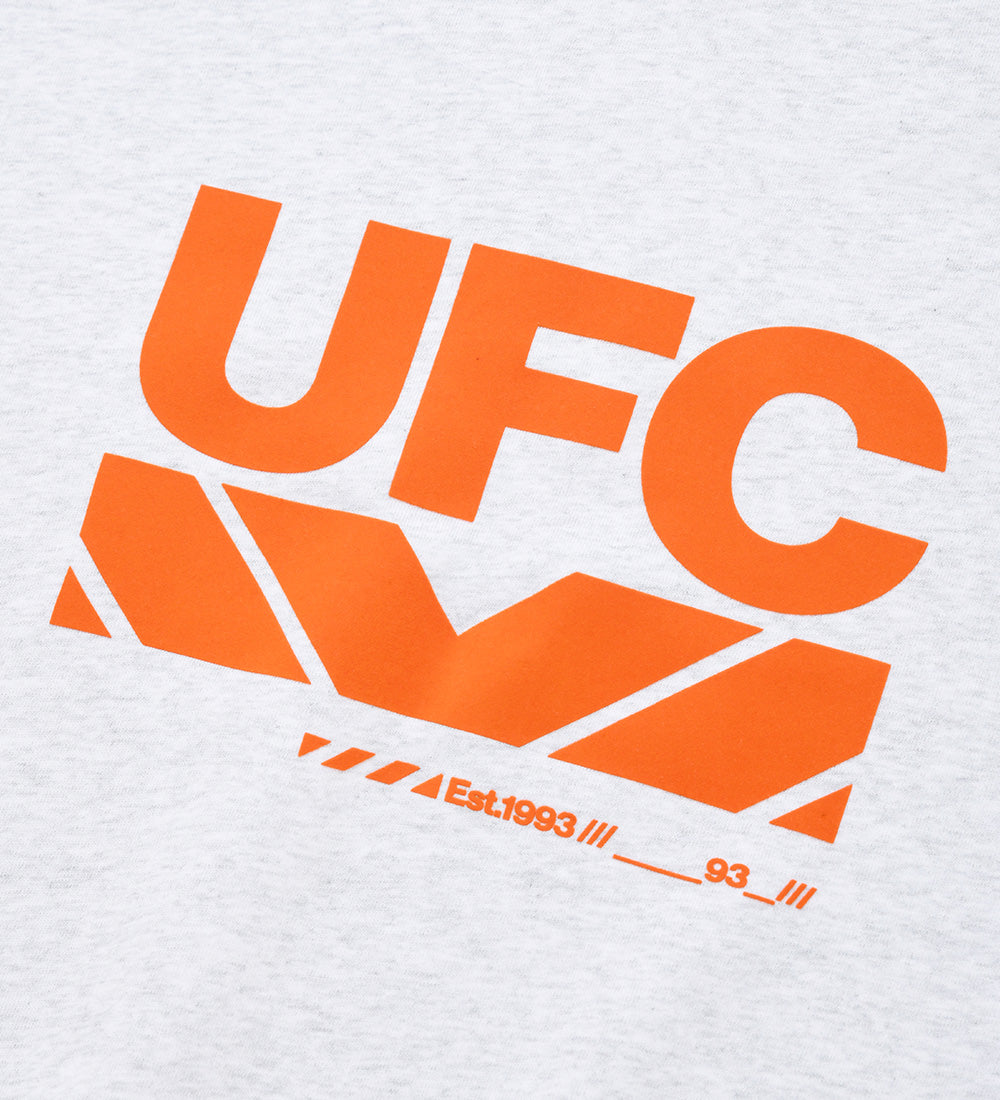 UFC Big Logo Relaxed-Fit Sweatshirt, White/Gray