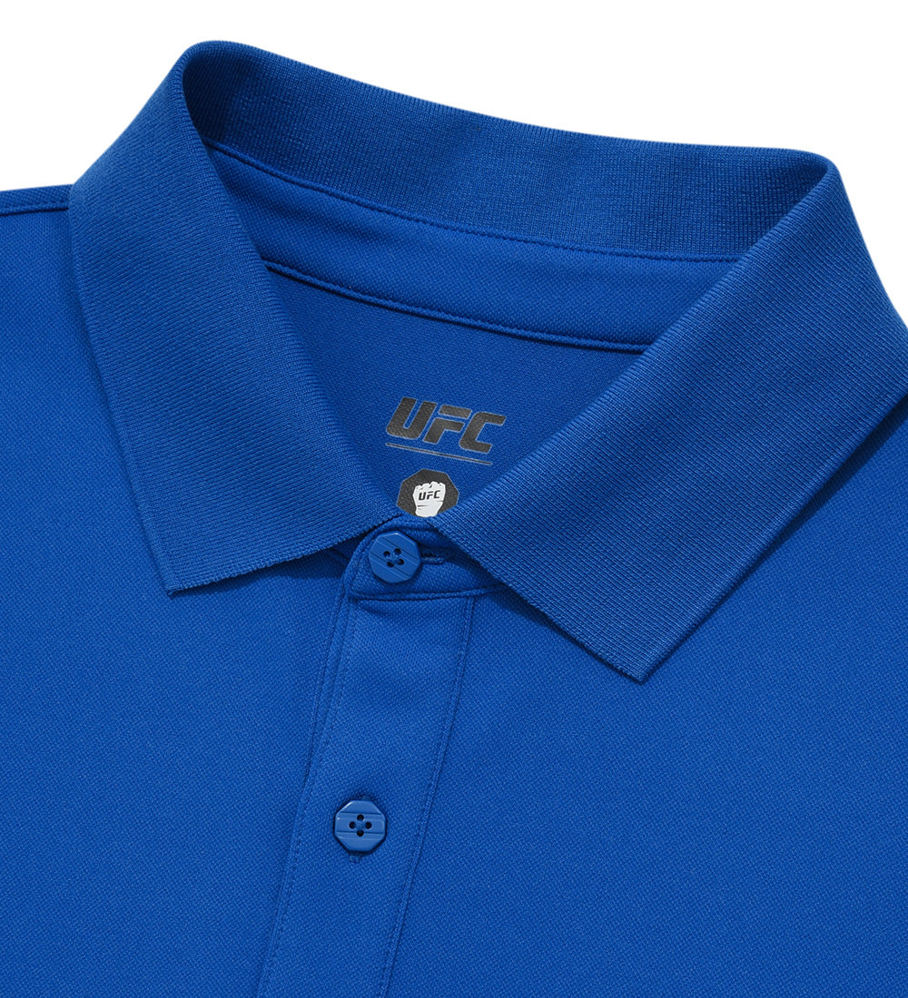 UFC Essential+ Straight-Cut Pique T-Shirt, Royal Blue