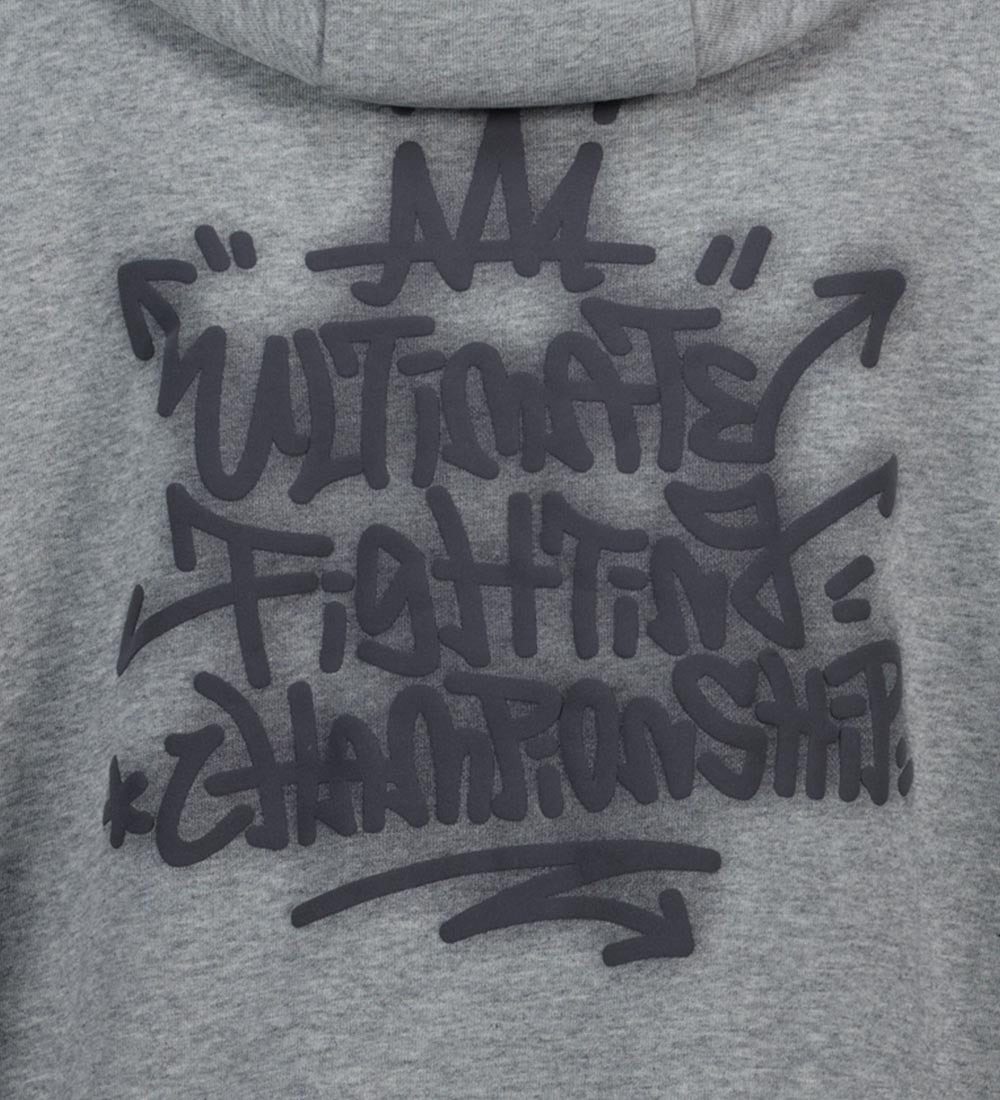 UFC Graffiti Relaxed-Fit Hoodie, Melange Gray