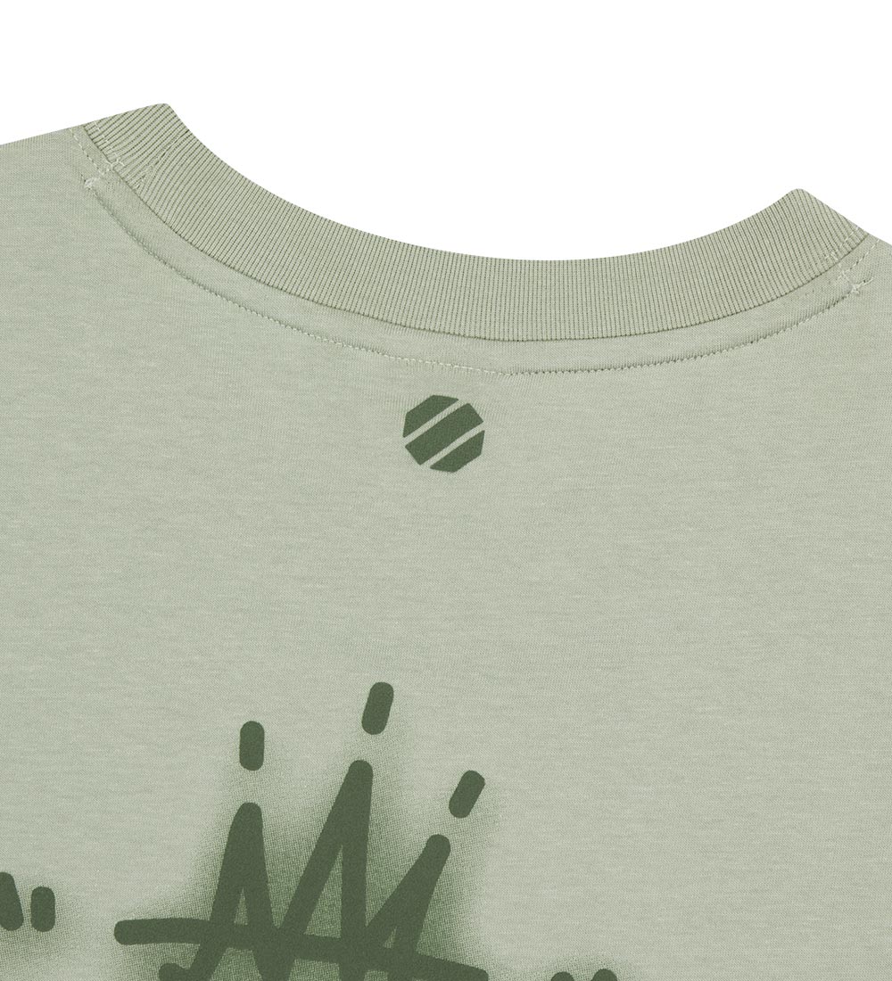 UFC Graffiti Relaxed-Fit Short-Sleeve T-Shirt, Light Olive