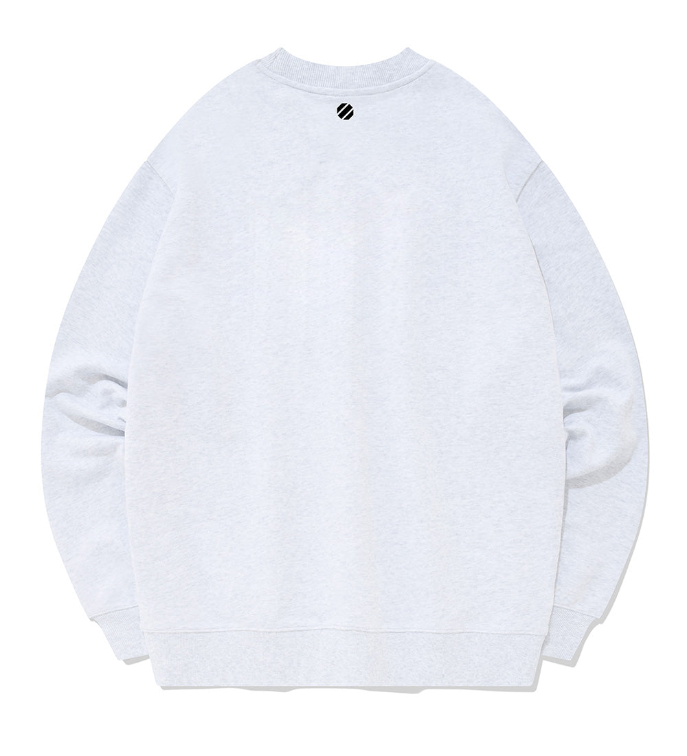 UFC Active Big Logo Relaxed-Fit Sweatshirt, White/Gray