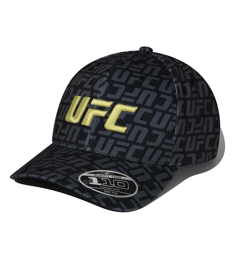 UFC Logo Monogram 110 Flex Fit Baseball Cap, Black