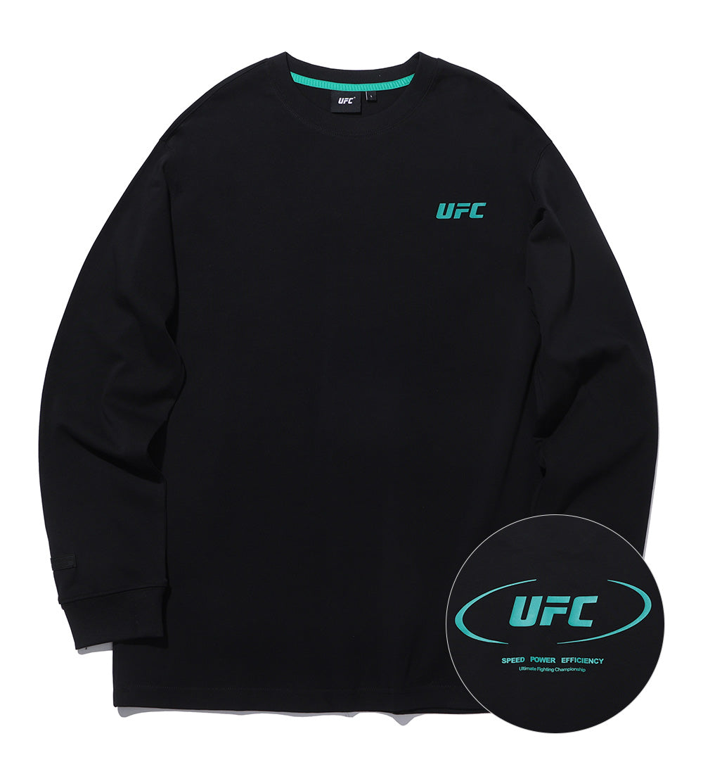 UFC Active RelaxFit Long-Sleeve T-Shirt, Black