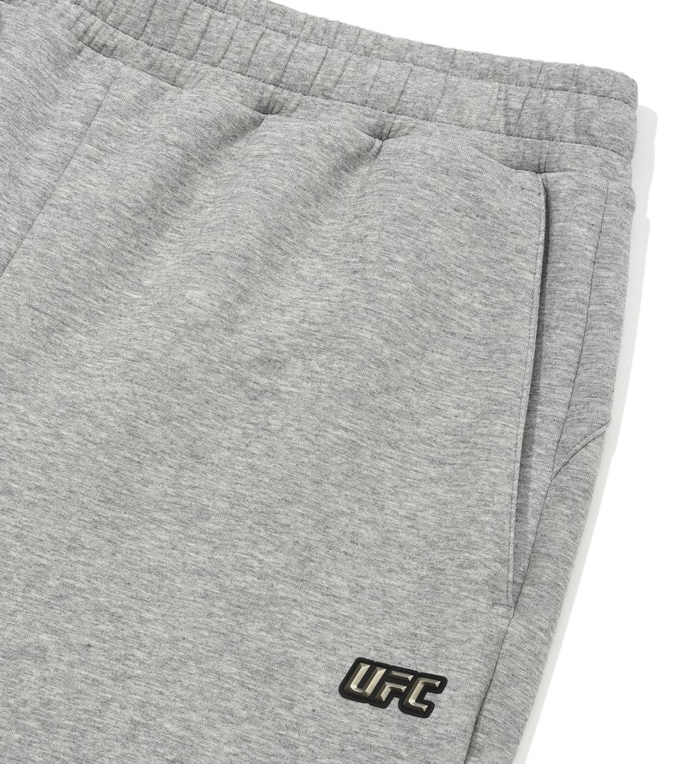 بنطال تدريب UFC بولت بقصة ضيقة، رمادي مائل