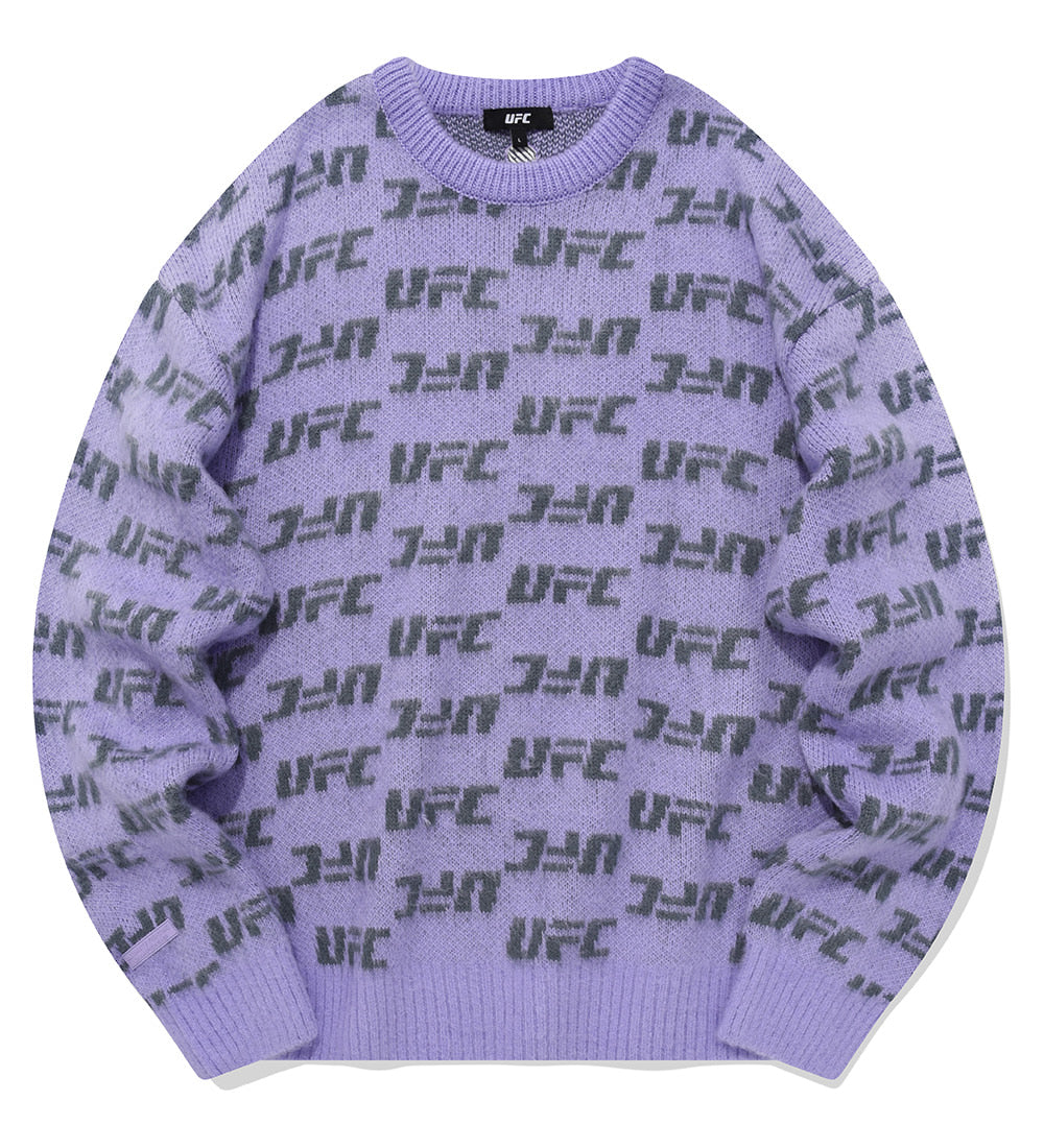 UFC Monogram Relaxed-Fit Sweater, Light Violet