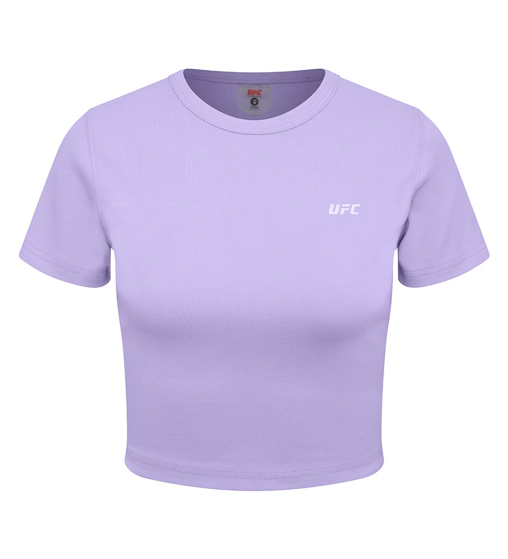 UFC Women's Physical Crop-Fit Short-Sleeve T-Shirt, Light Violet