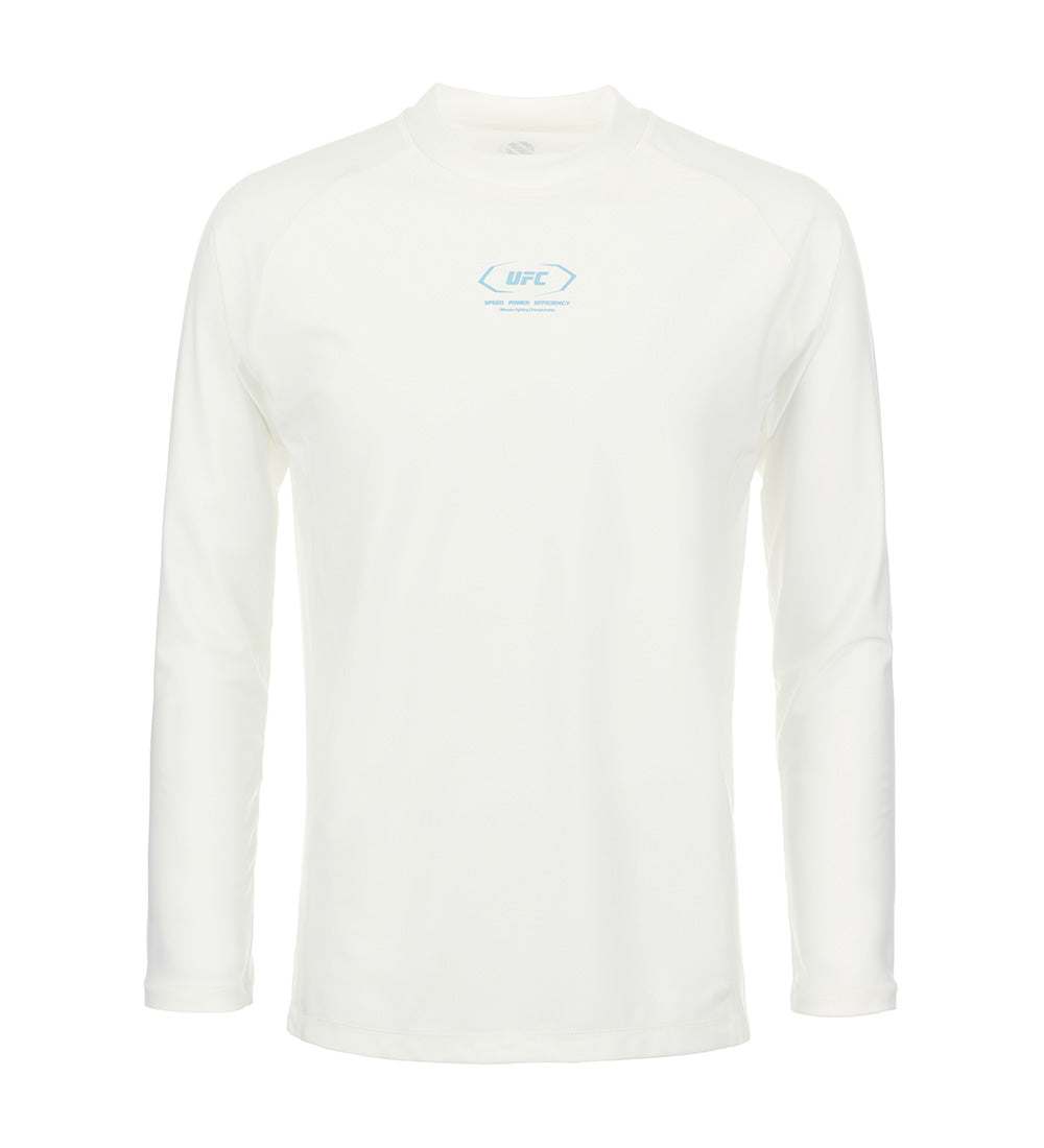 UFC Active Slim Fit Rash Guard Off-White