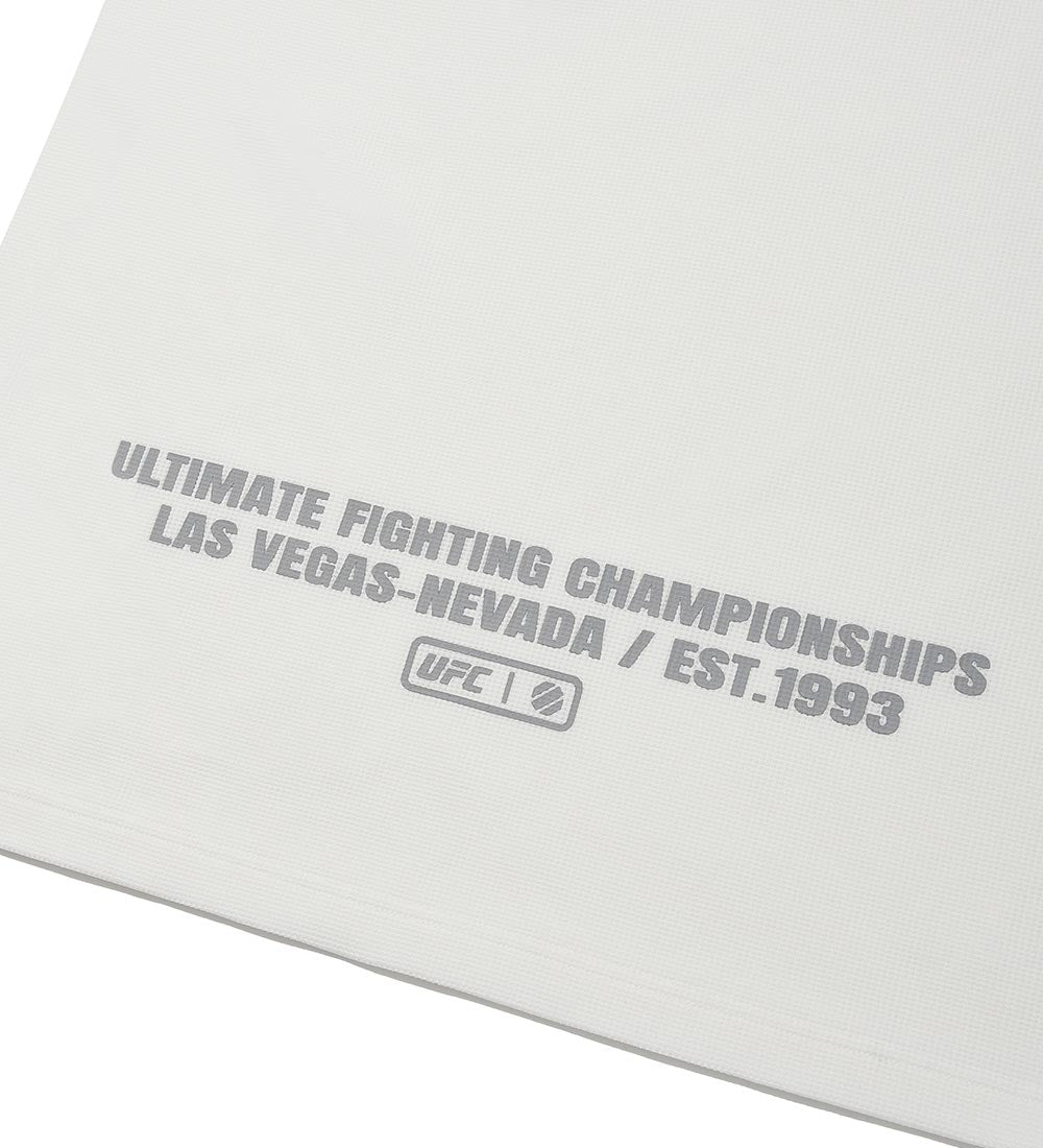 UFC Challenger Relaxed Fit Waffle Long-Sleeve T-Shirt, Ivory
