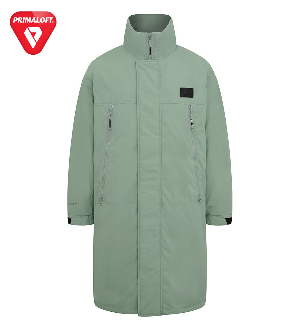 UFC PrimaLoft Oversized Long Down Jacket, Olive