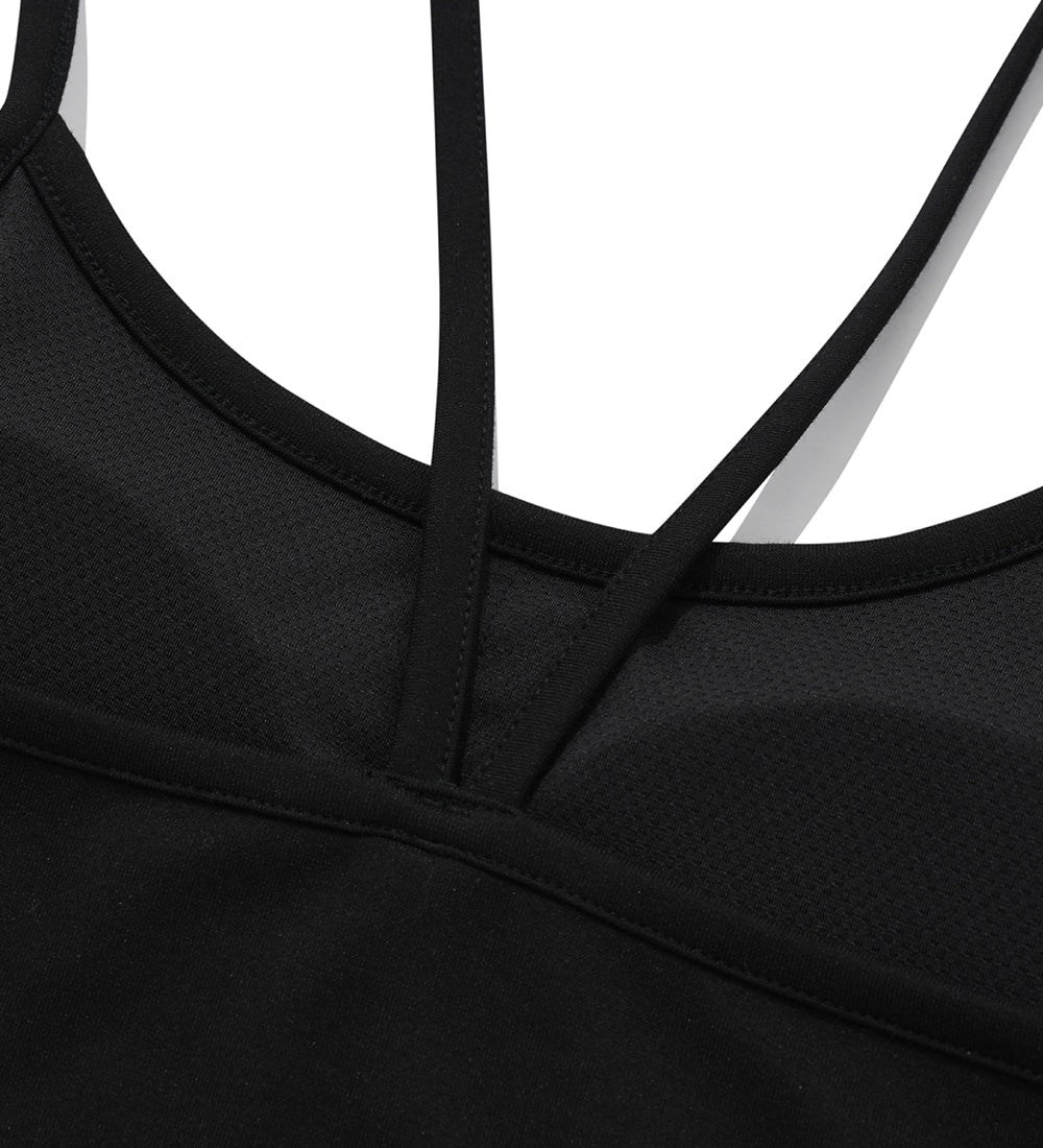 UFC Basic Cropped Sleeveless Top, Black
