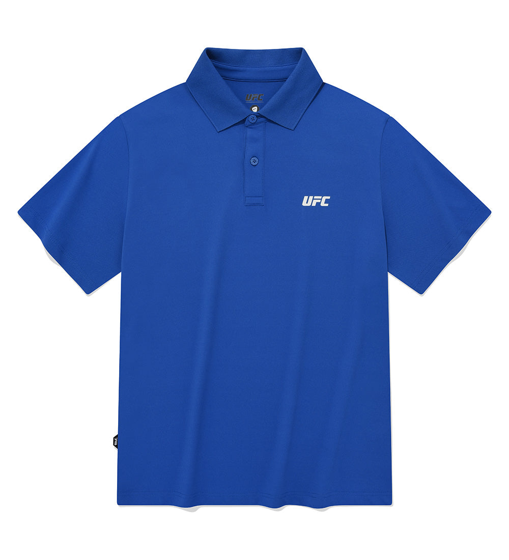 UFC Essential+ Straight-Cut Pique T-Shirt, Royal Blue