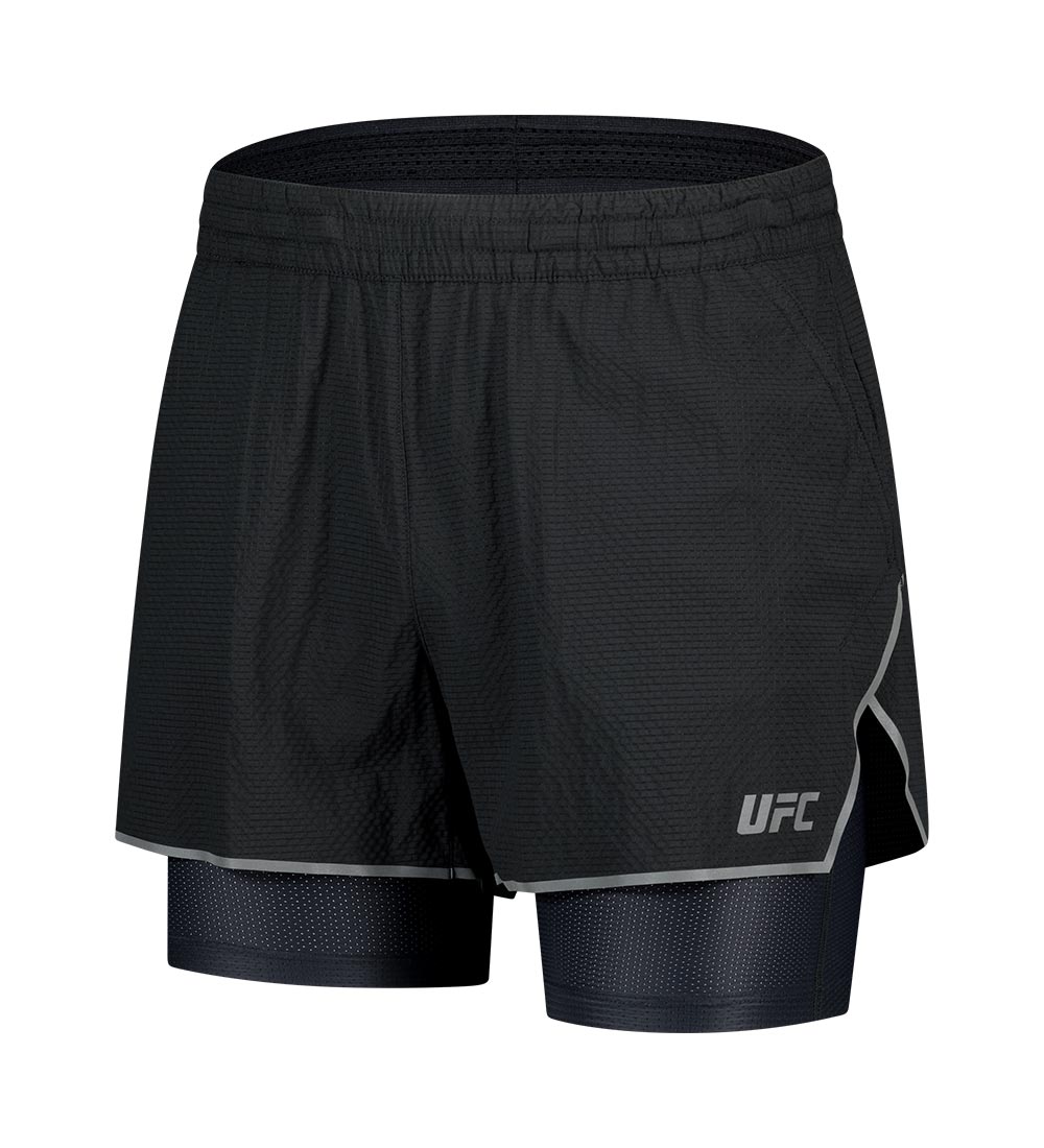 UFC Essential Mesh Relaxed-Fit Shorts, Black
